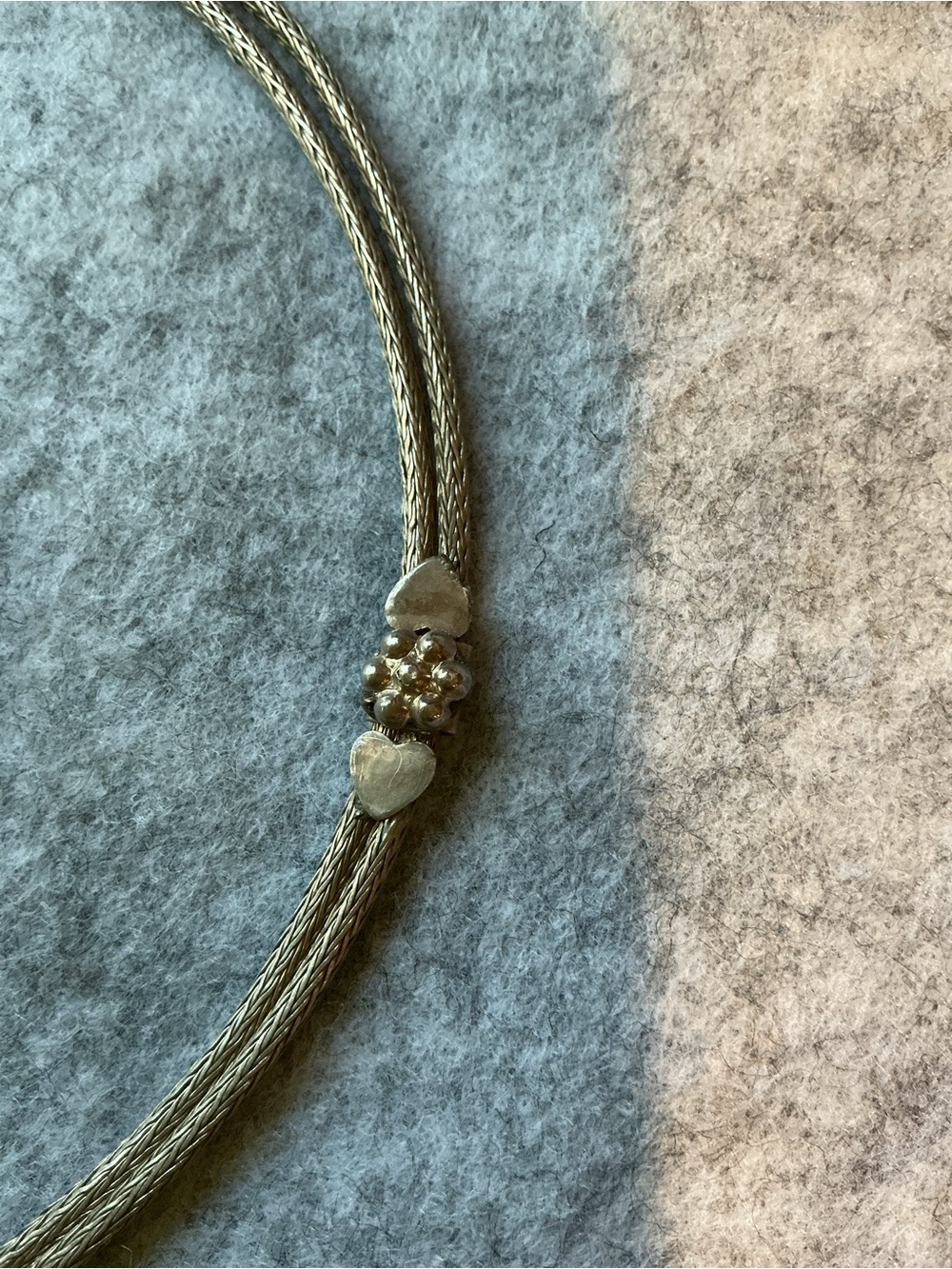 Elegant Knot Necklace and Bracelet Set - Silver Tone - Picture 4 of 6